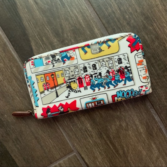 Cath Kidston Handbags - Cath Kidston Stop! Thief Comic Zip Wallet Clutch